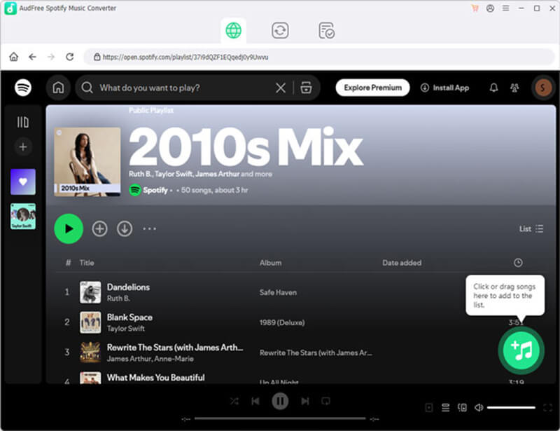 Audfree Add Spotify Music 