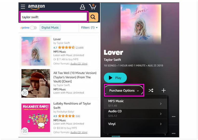 Select Purchase Option