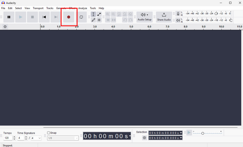 Tap-Recording Feature Audacity