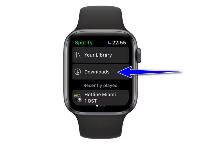 Downloads Section Apple Watch