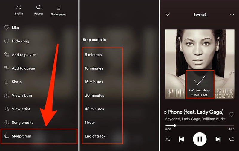 Spotify Sleep Timer
