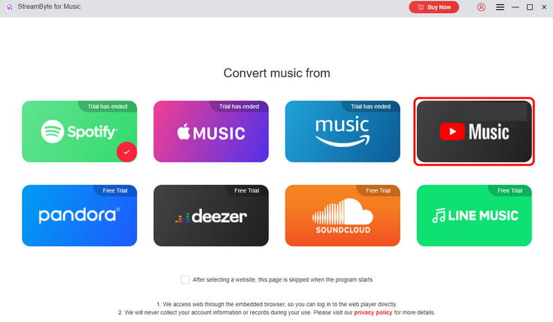 Click Youtube Platform Streambyte