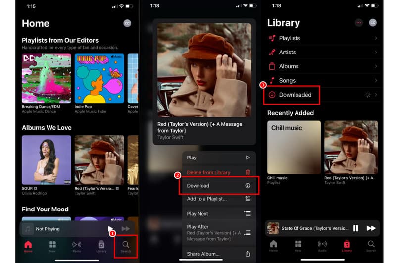 Save Music-from iPhone Via Apple Music App