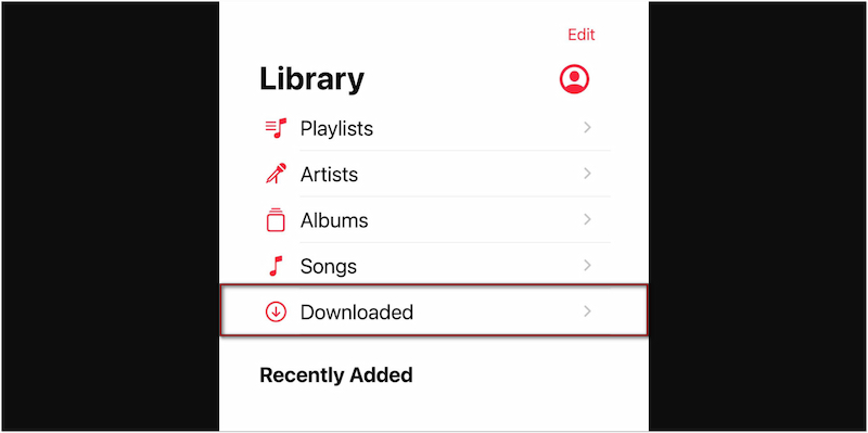 View Downloaded Music