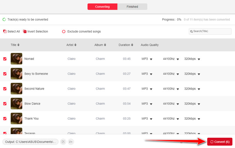 Format Section Convert Button Streambyte