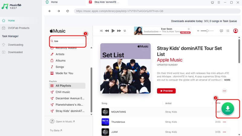 Search Dropdown Arrow Musicfab