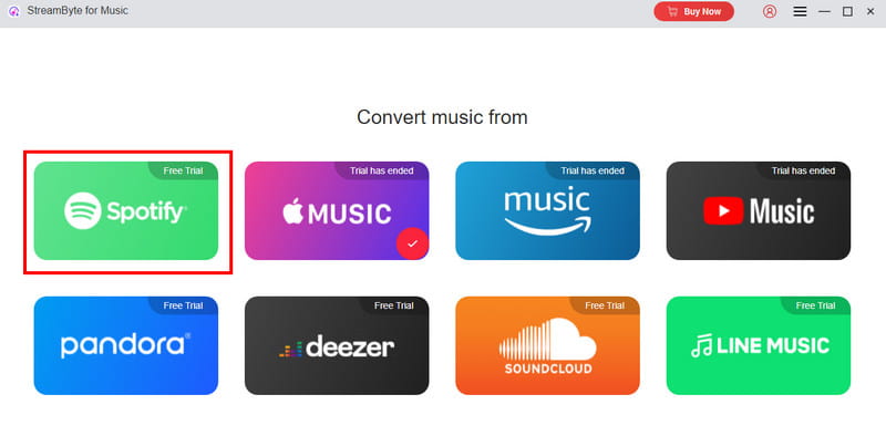Click Spotify Platform Streambyte