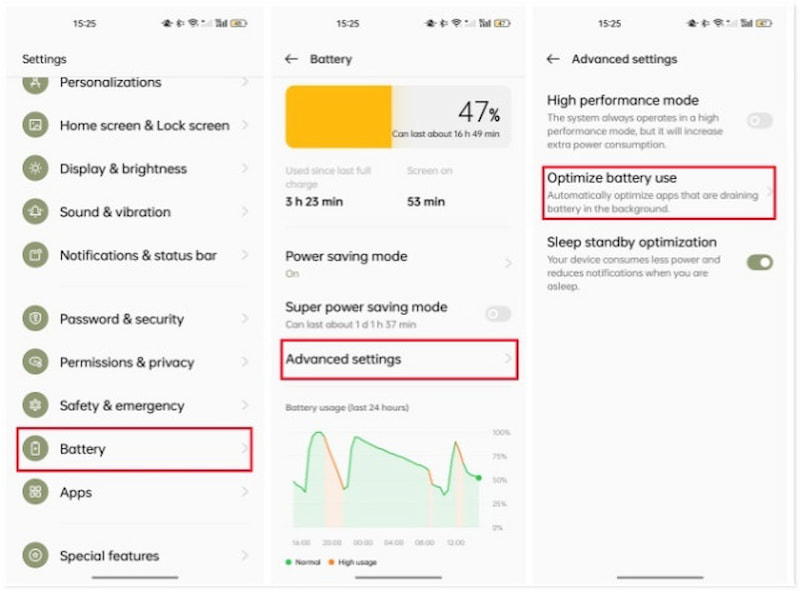 Check Background Settings