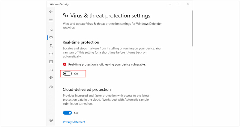 Disable Antivirus Temporarily