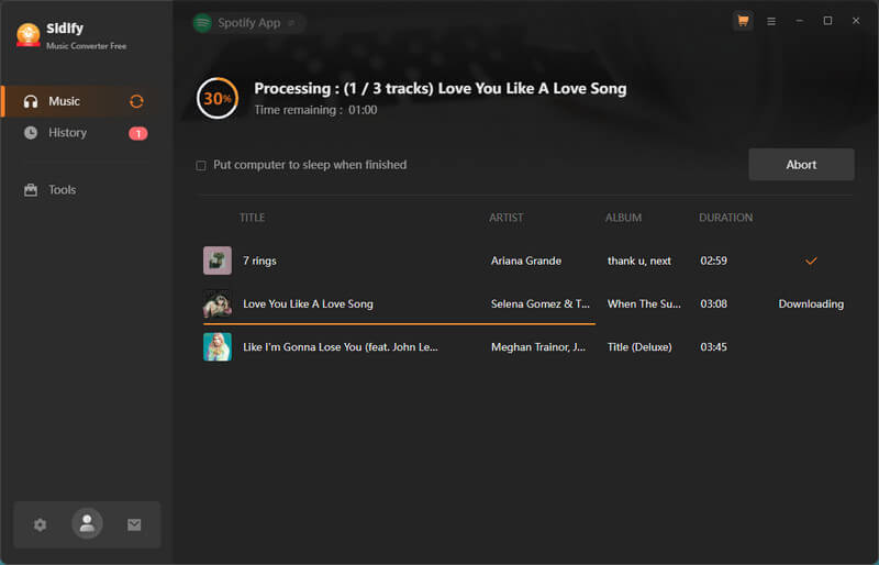Convert Spotify Music With Sidify
