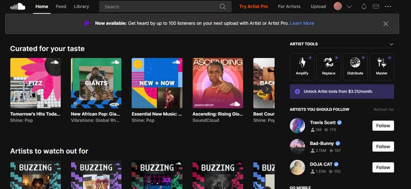 Soundcloud Official Website