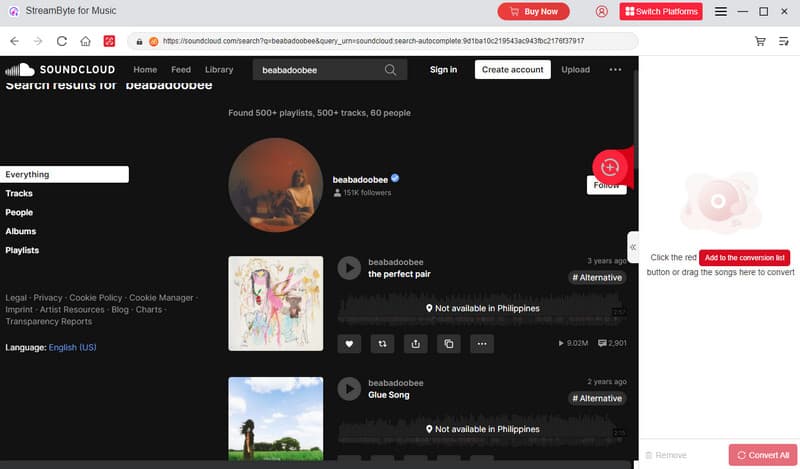 Streambyte For Music