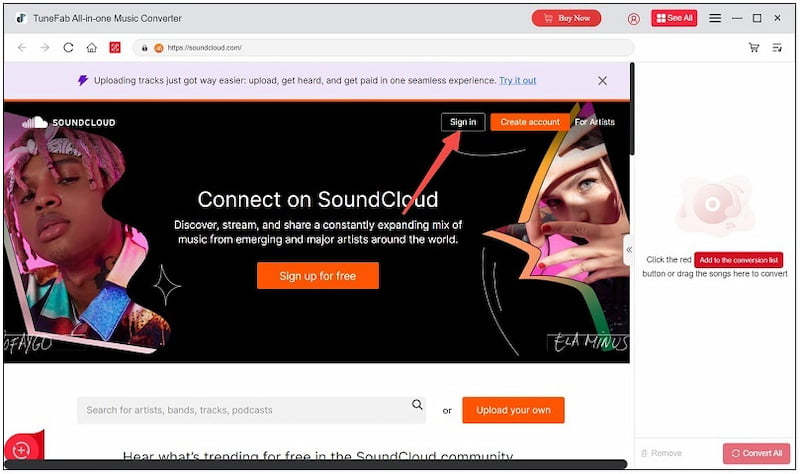 Tubefab Soundcloud Music Converter
