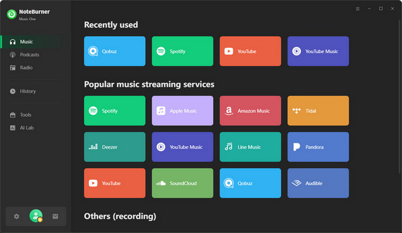 Noteburner Music One Interface
