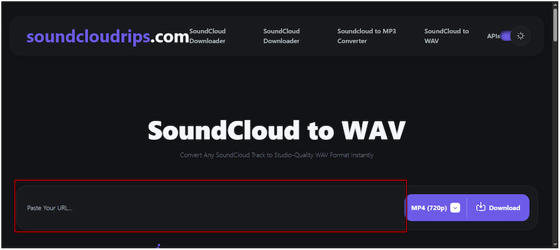 Paste Soundcloud Link