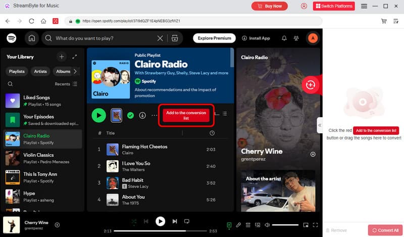 Add To Conversion List Streambyte