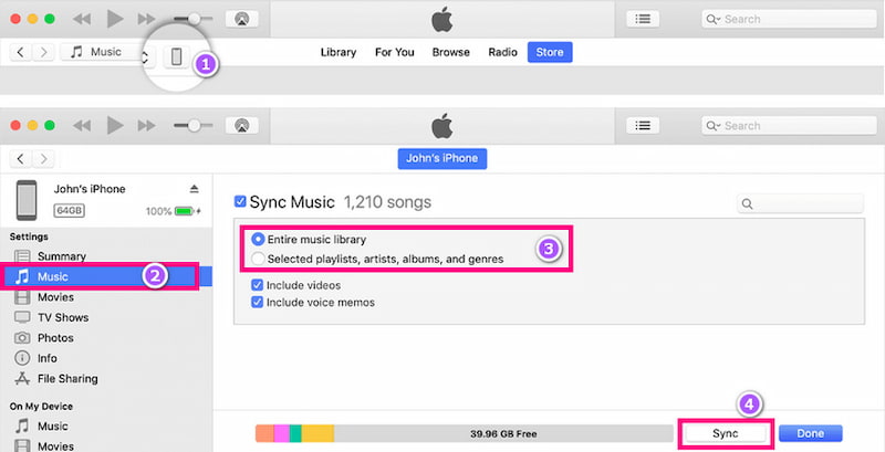 Transfer Music To iPhone With Itunes Usb