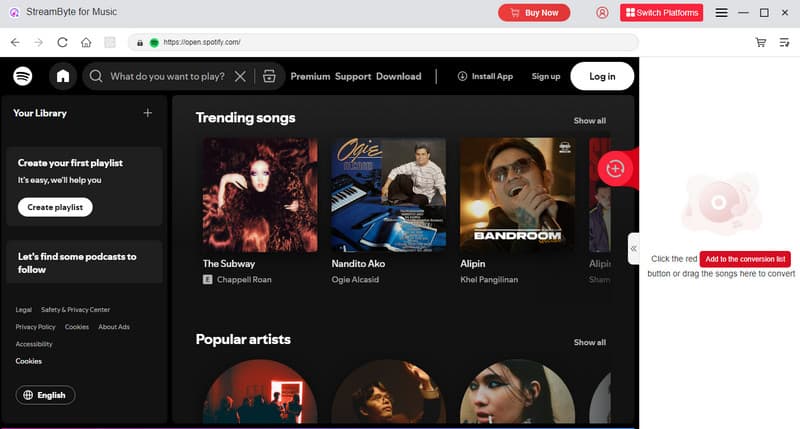 Streambyte For Music Alternative To Tunefab