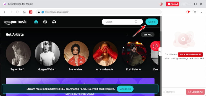 Log In Amazon