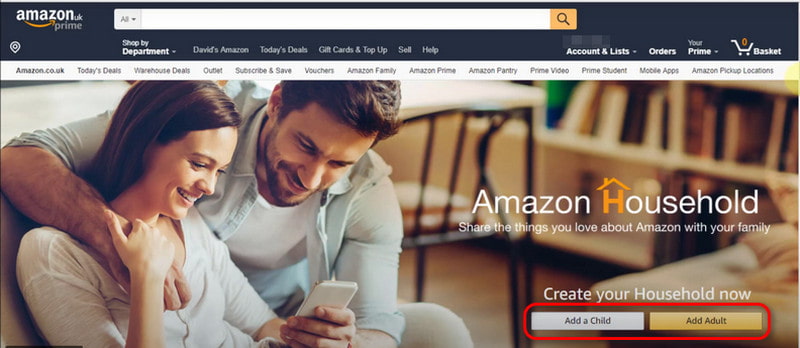 Amazon Family Add Member