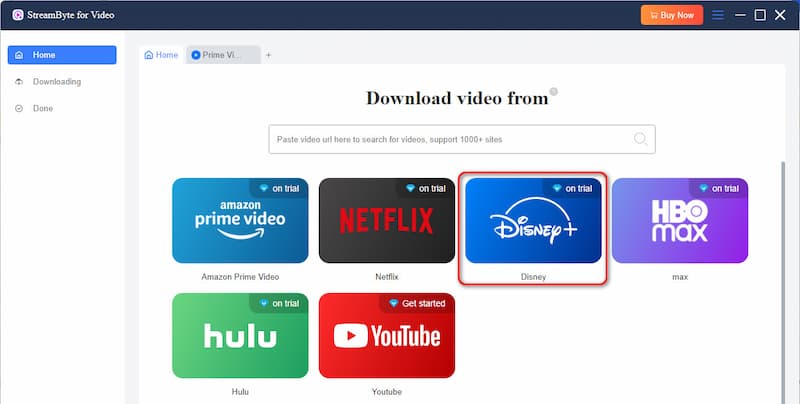 Select Disney Plus