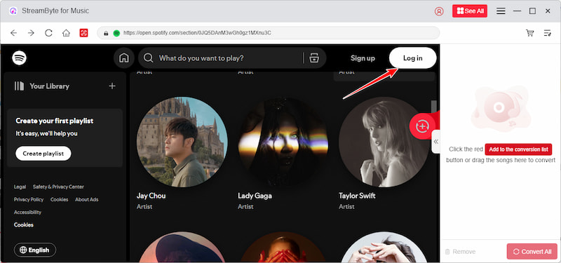 Spotify Log In